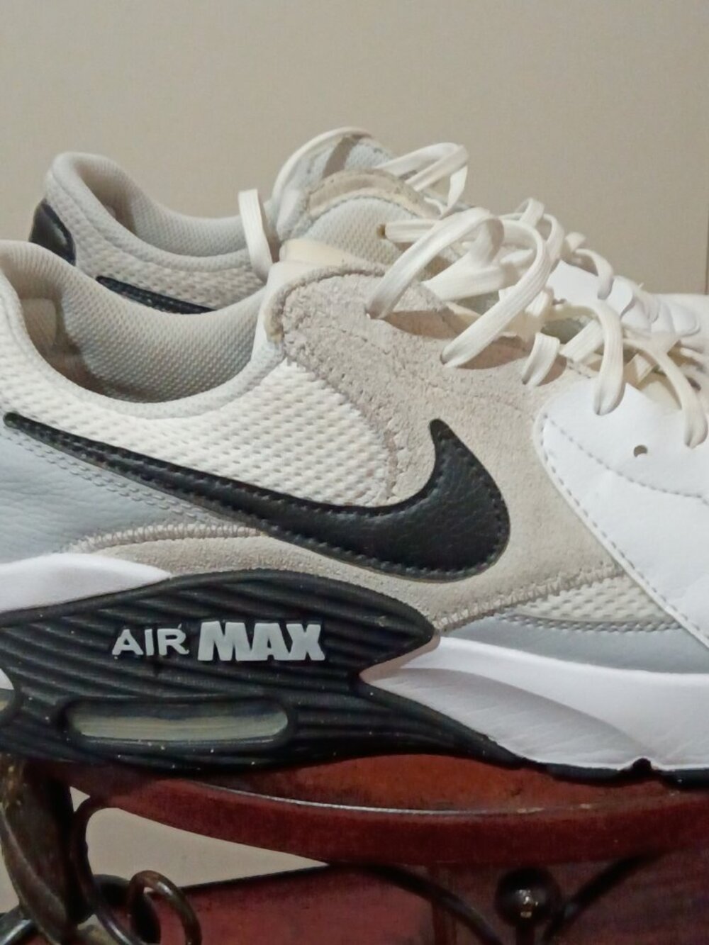 Nike Mens Air Max Excee FN7304-100 White Gray Black Sneakers Shoes Size 11 - Picture 4 of 13